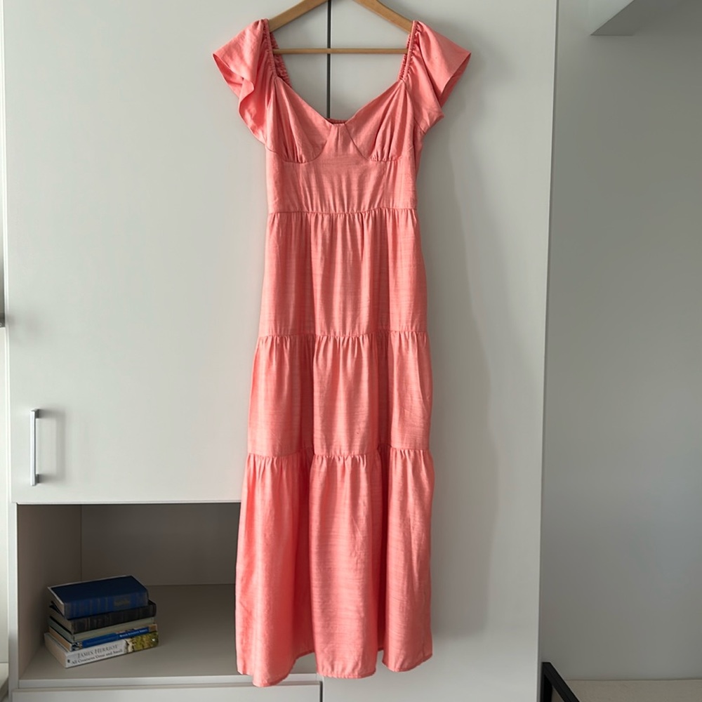 NWT Forever 21 Apricot Maxi Dress
